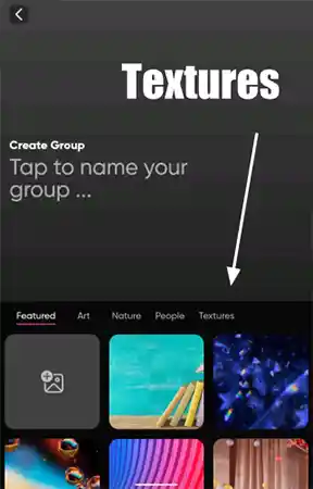 changing texture at the group on flipgrid