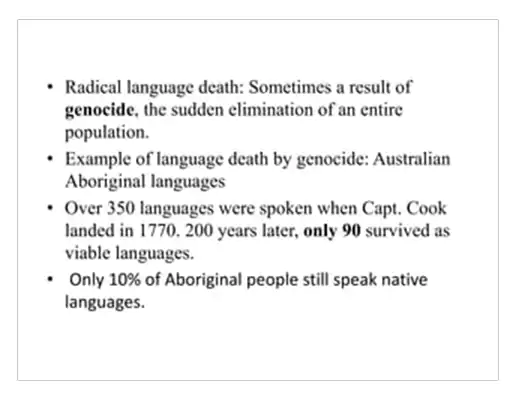 Radical Language Death