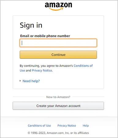 Amazon Household Page