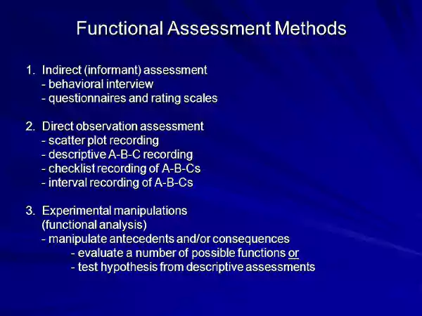 Functional Assessment Methods