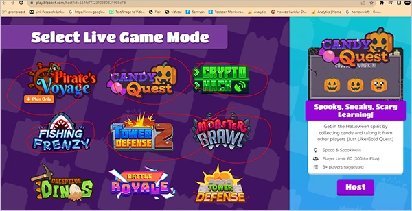 Select Live Game Mode click on Host