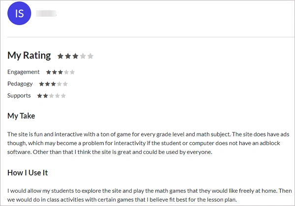 Math Playgroud customer reviews