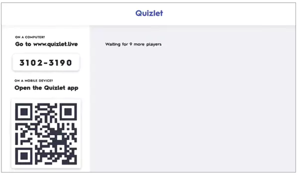 Quizlet Live Code