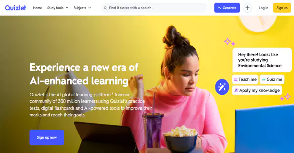 Quizlet Live Homepage