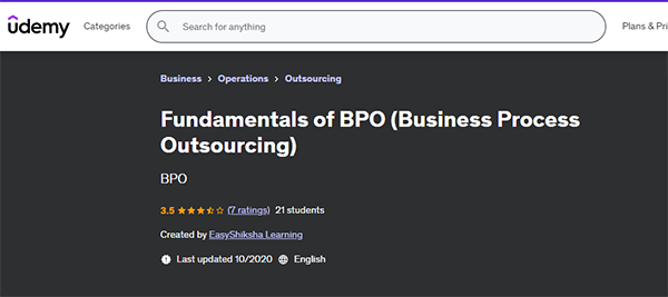  Fundamentals in BPO