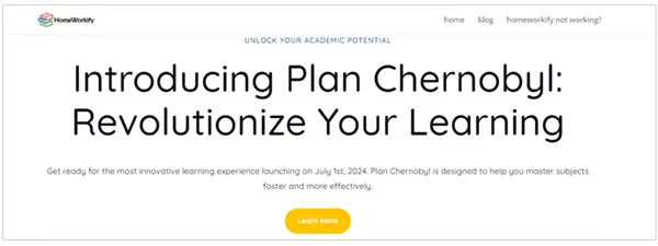 Homeworkify Plan Chernobyl