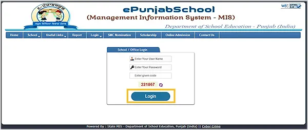 EPunjabSchool Login