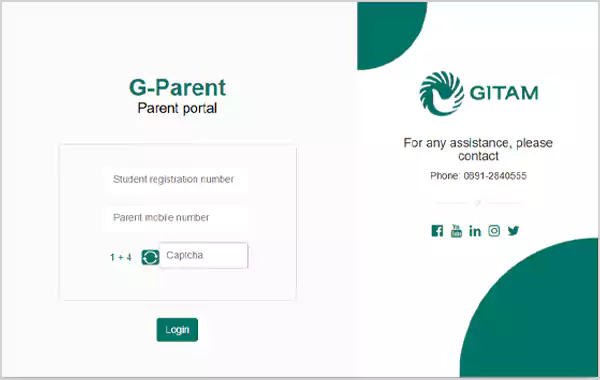 GITAM Parents Web Login