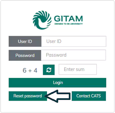 GITAM Password Recovery