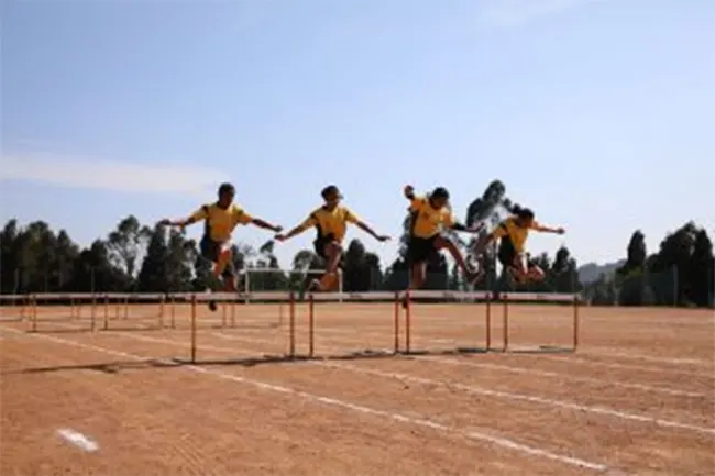 Hurdle Race at Laidlaw Memorial School