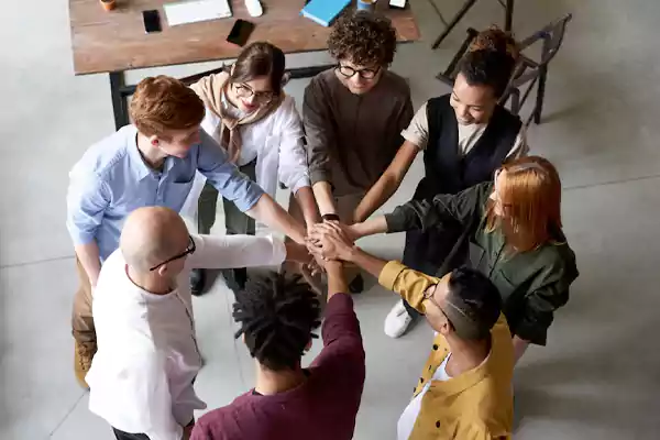 people showing value of cooperation and teamwork