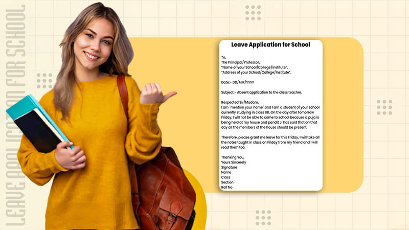 leave application for school