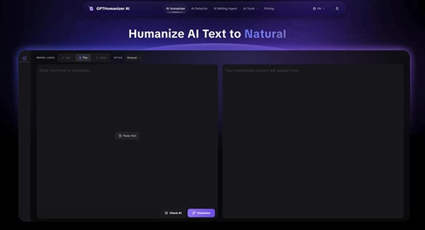 GPTHumanizer AI homepage