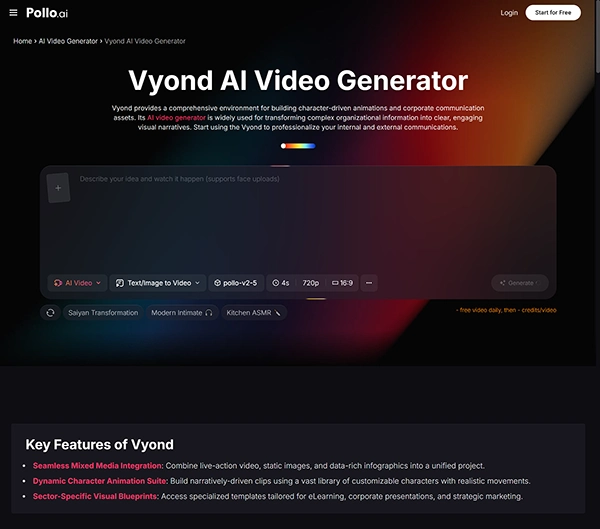 Vyond AI Video Generator