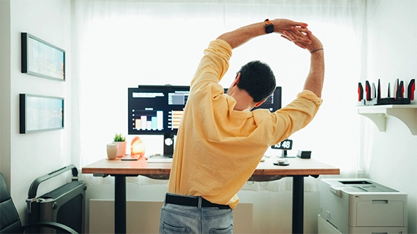Stretching during work